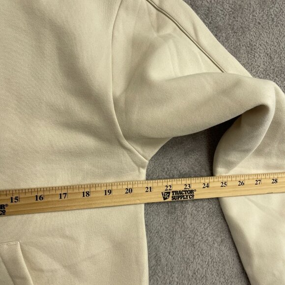 NEW Puma Women's M Fleece Hoodie Beige Pullover Sweatshirt  G1402 - Picture 7 of 13